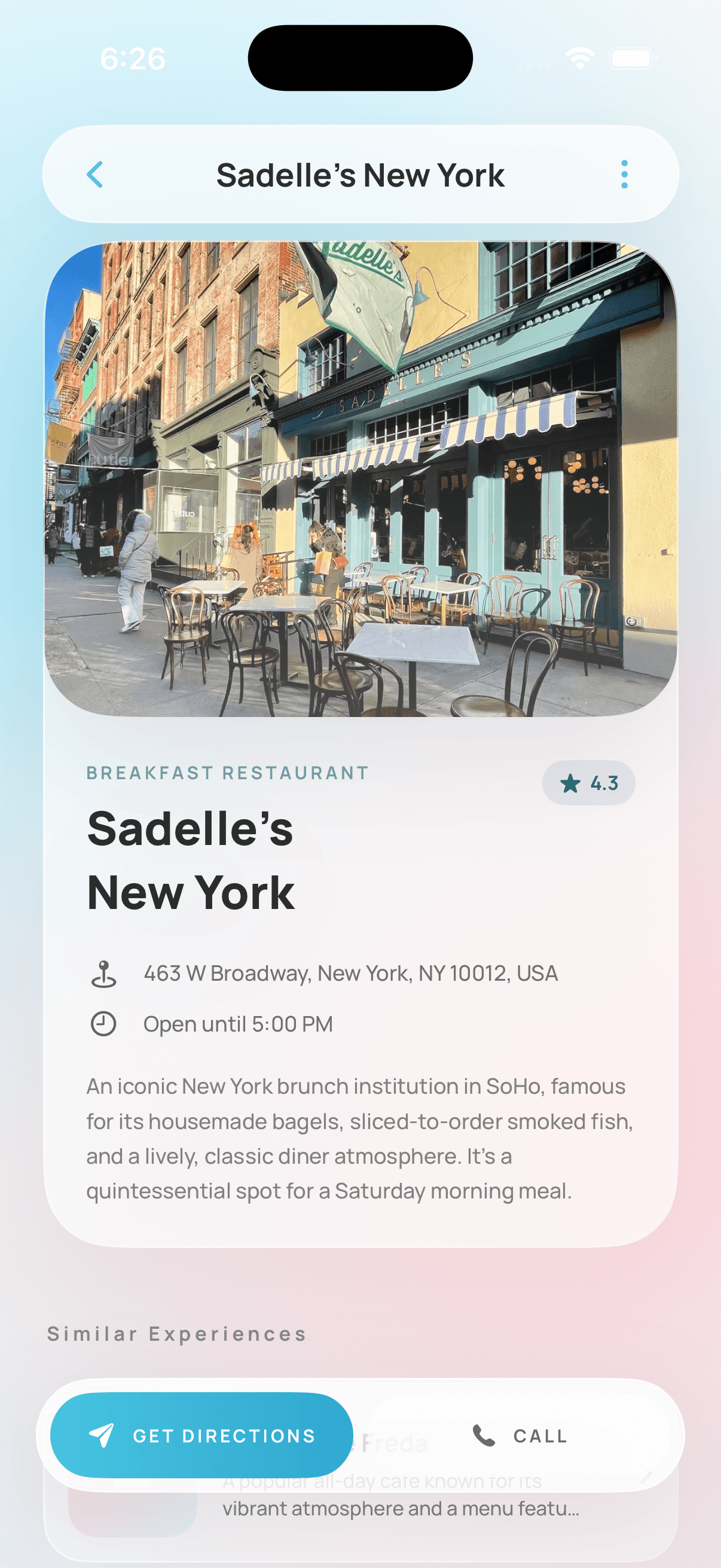 Plan app place details screen